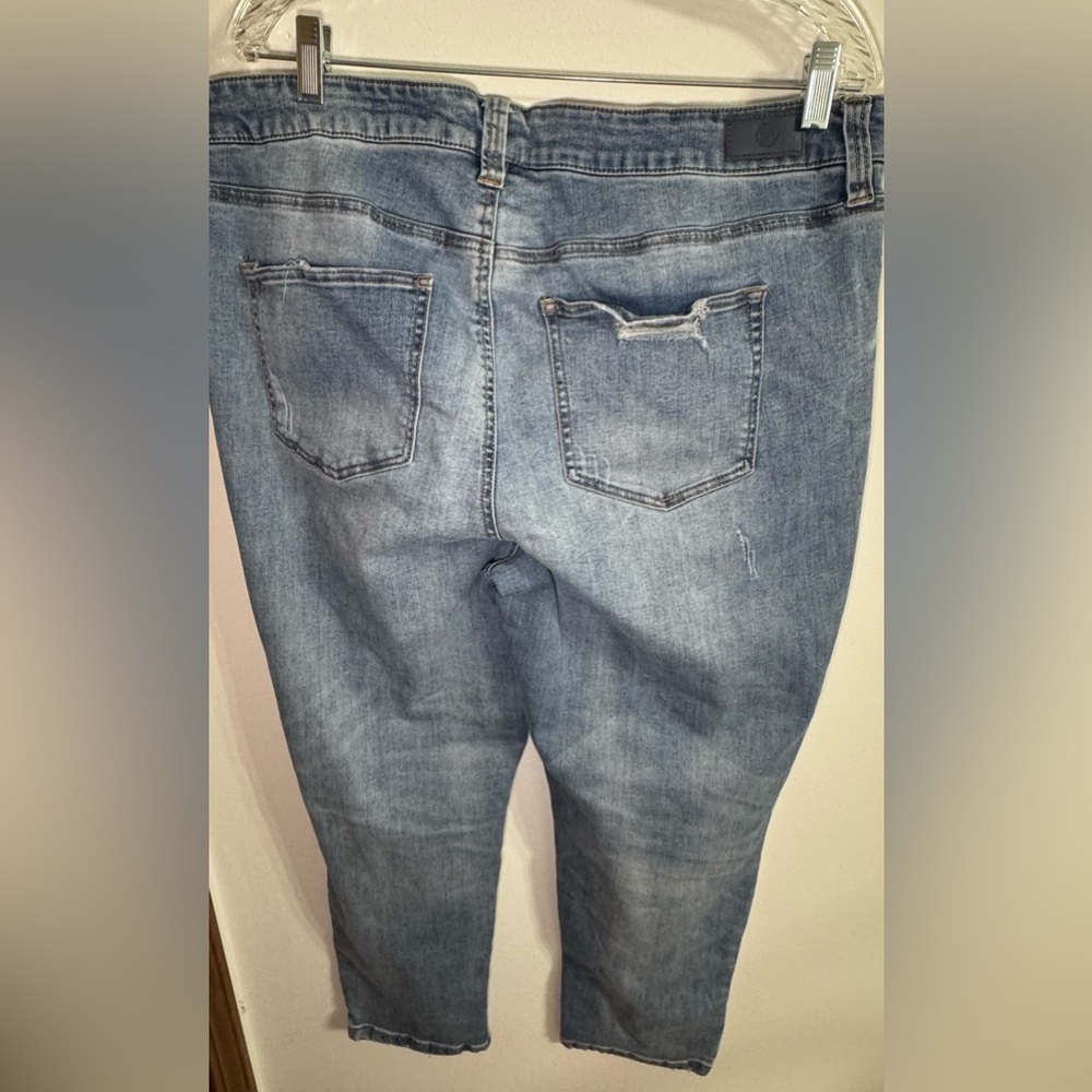 Revelry Light Blue Distressed Skinny Jeans - Picture 2 of 5